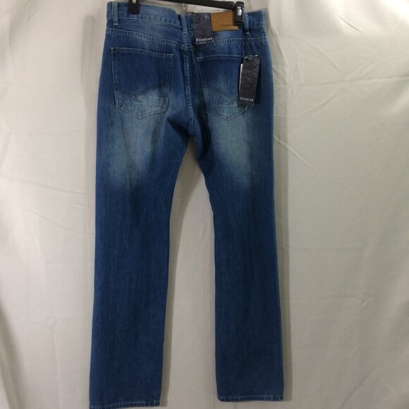 NEW Firetrap Mens Jeans Straight Leg Medium Wash 100% Cotton Size 32L - Picture 4 of 5